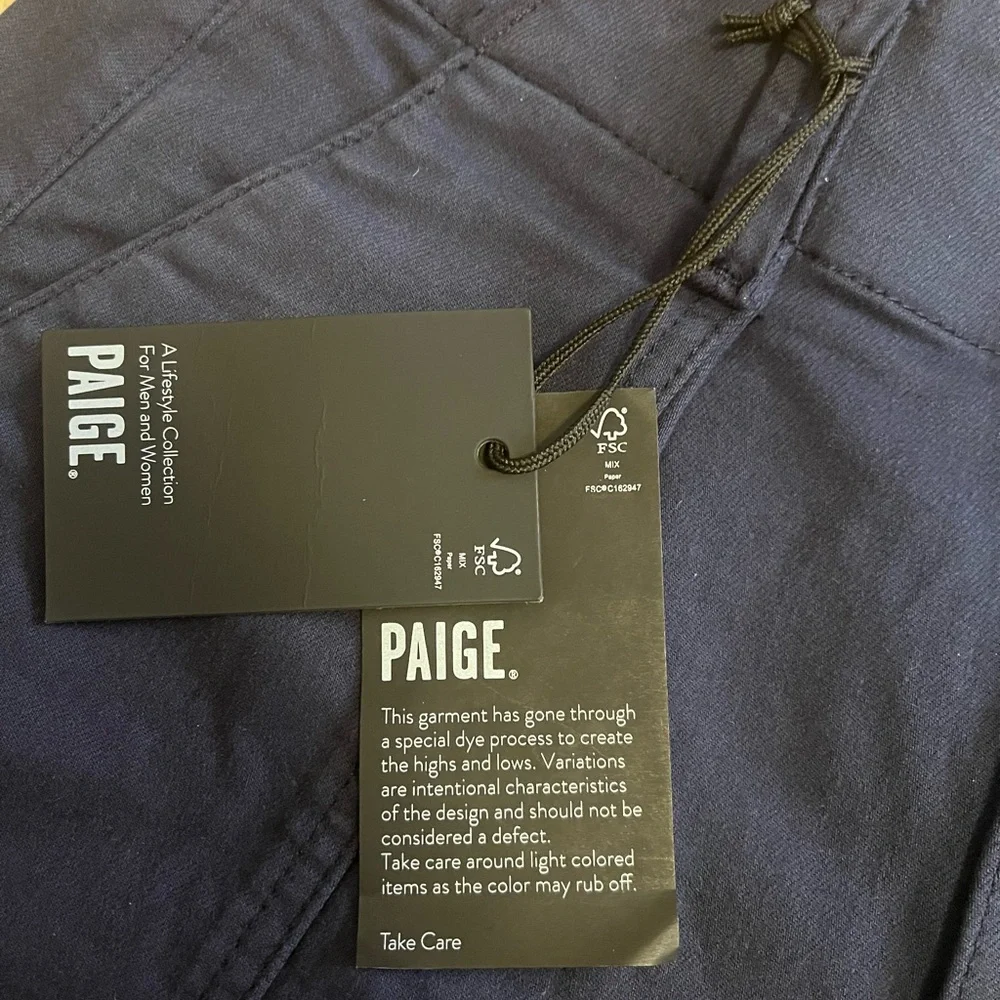 PAIGE Brooklyn Navy Women's Shorts - Picture 7 of 7